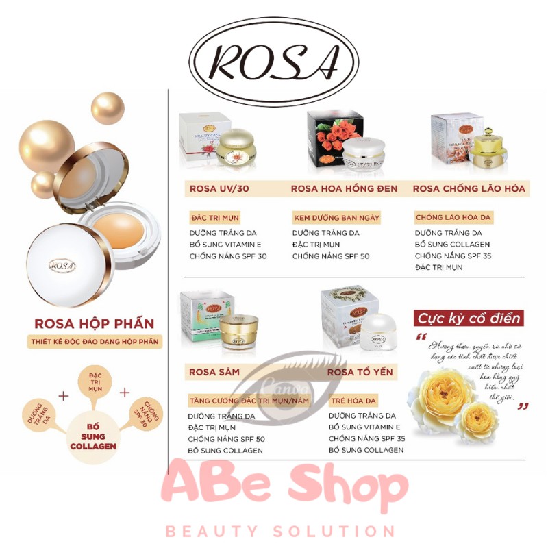 KEM ROSA NHÂN SÂM ĐỎ - ROSA INTENSIVE WHITE GINSENG REFINING CREAM 20G (🇹🇼 🇹🇼 CHÍNH HÃNG)