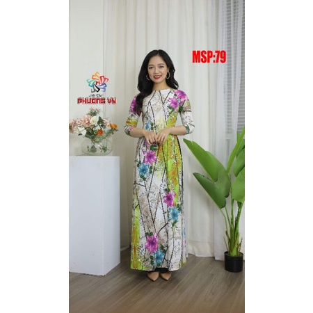 Áo dài lụa thiết kế cao cấp