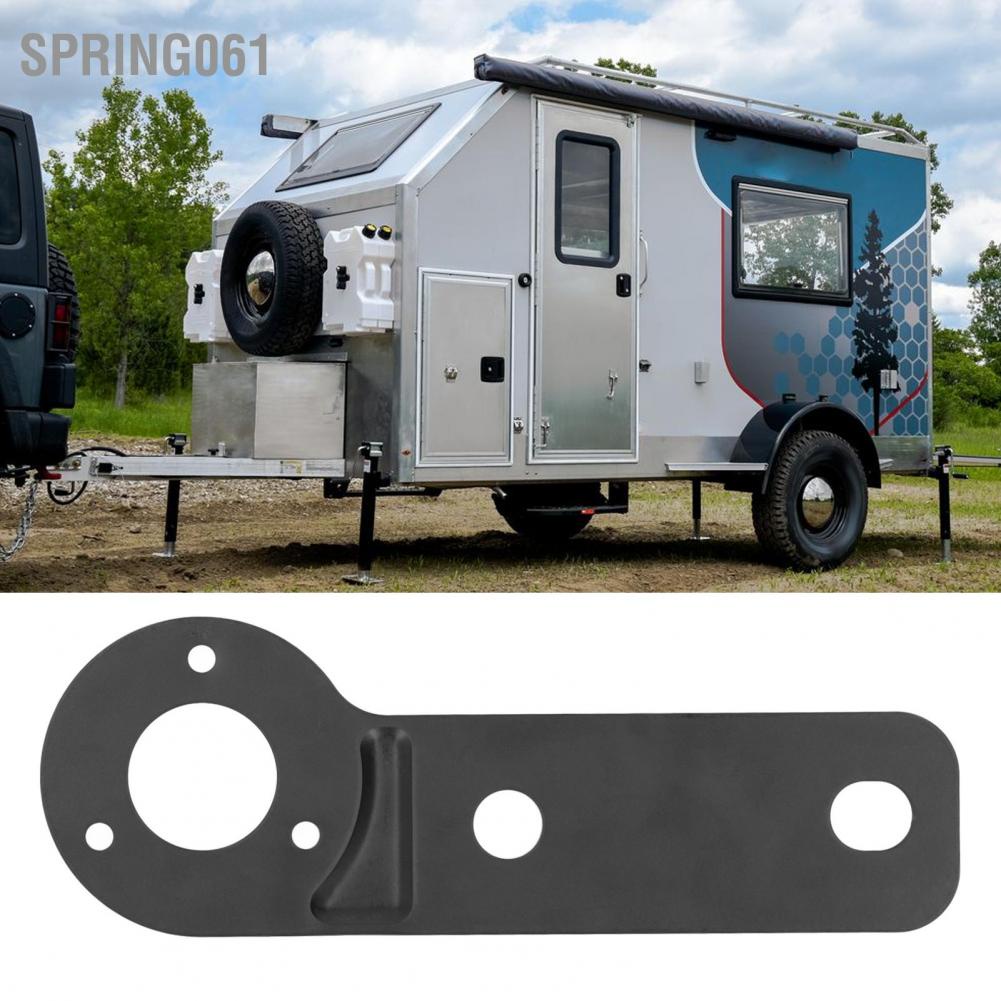 Spring061 Trailer Wire Connector 7 Pin Heavy Duty Socket Mount Plate Hitch Tow Bar Power Bracket