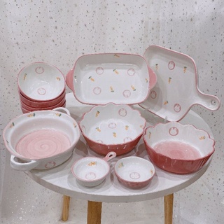 Set bát đĩa thỏ cà rốt tách lẻ