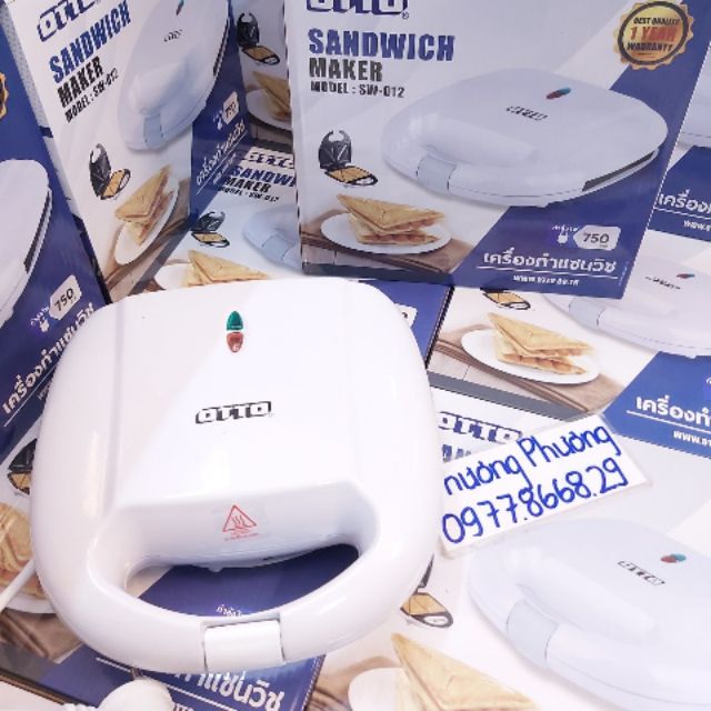Máy nướng bánh mì kẹp OTTO⚡HÀNG LOẠI 1⚡ máy nướng OTTO 4in1 Thái Lan nhiều ngăn đa năng