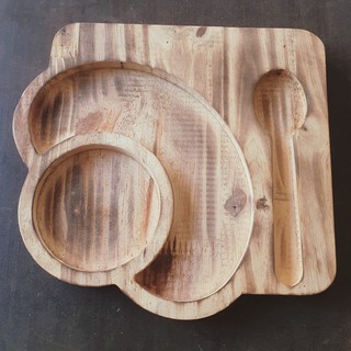 Khay gỗ decor đựng cốc cafe trà - Lengkengdecor
