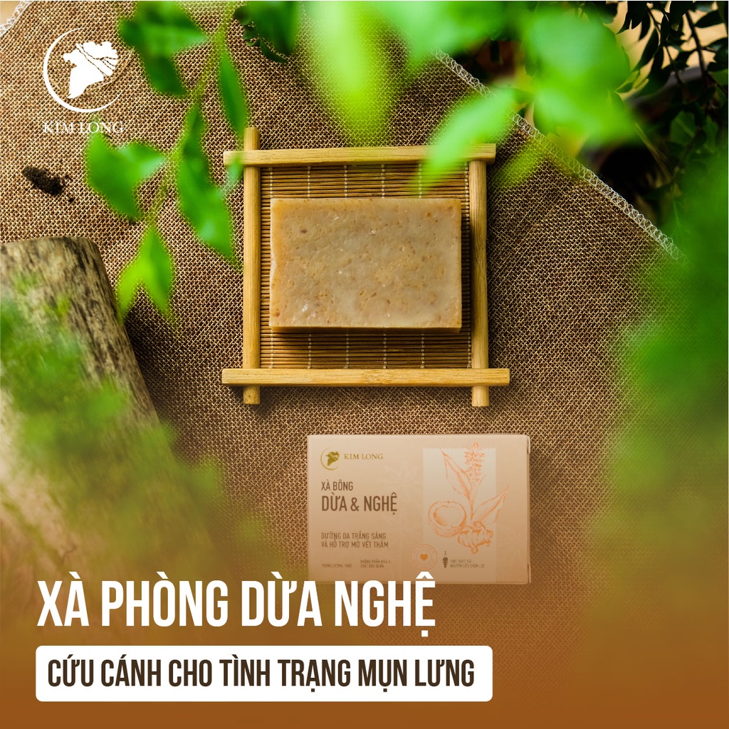 Xà bông Dừa - Nghệ Kim Long 100gr