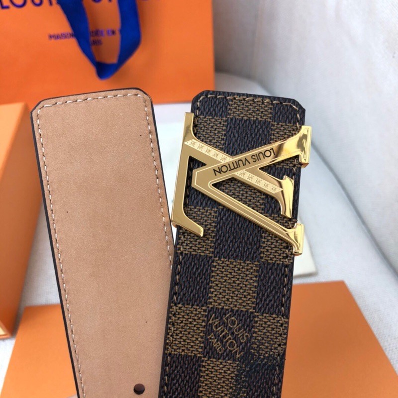 Thắt lưng nam thương hiệu Louis Vuitton Lv da thật cao cấp mặt khoá LV sang trọng