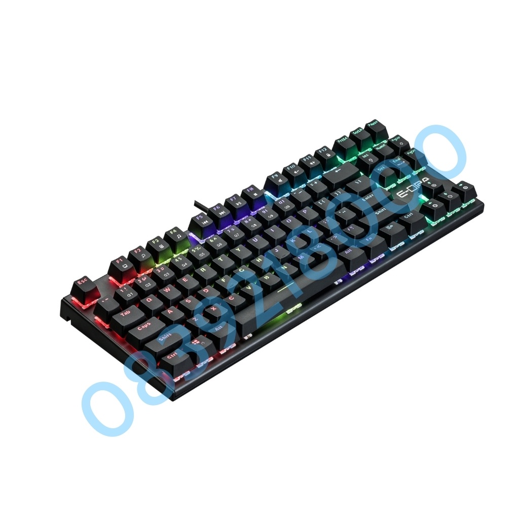 Bàn Phím Cơ Gaming EDRA EK3087v2 New 2021 - LED Rainbow - Hàng Chính Hãng - Full switch - Bảo hành 24