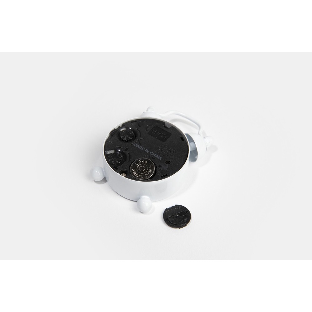 Đồng Hồ Để Bàn Mini ARTBOX Hàn Quốc Bằng Kim Loại Màu Trắng Họa Tiết Mali