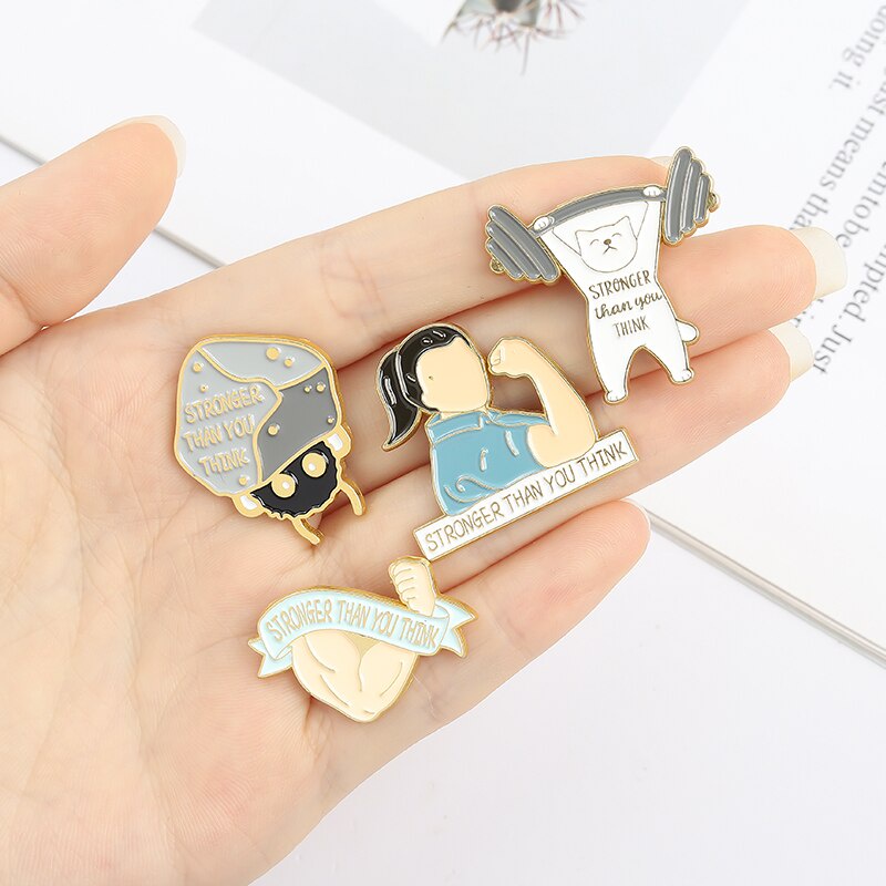 Ghim cài áo Qihe Jewelry họa tiết hoạt hình ngộ nghĩnh
