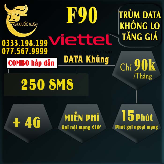 [FREE THÁNG ĐẦU]Sim 4G Viettel Đầu 09 120GB/tháng miễn phí nghe gọi - Viettel 4GB/ngày CAM KẾT