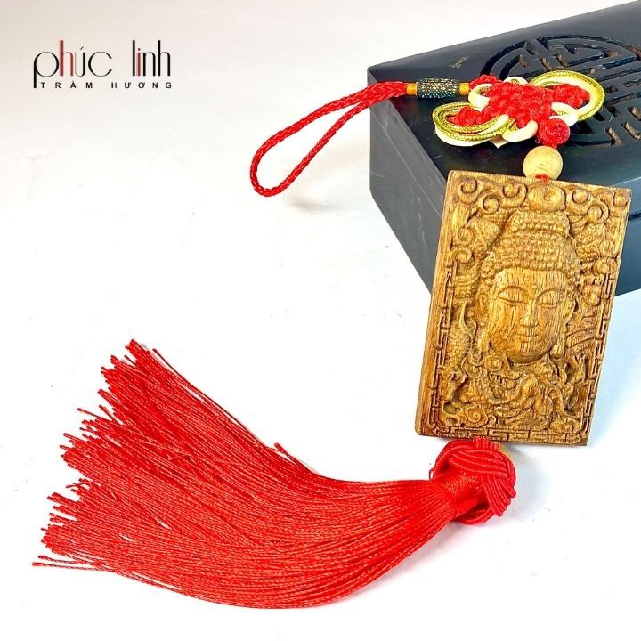 Dây Treo Xe Ô Tô Phong Thủy Tượng Phật Trầm Hương PHÚC LINH