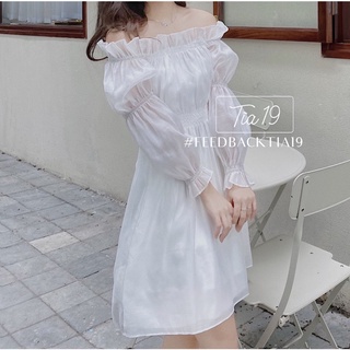 Váy trễ vai bo tay . Đầm trễ vai ( Ảnh Thật Tia19 chụp)