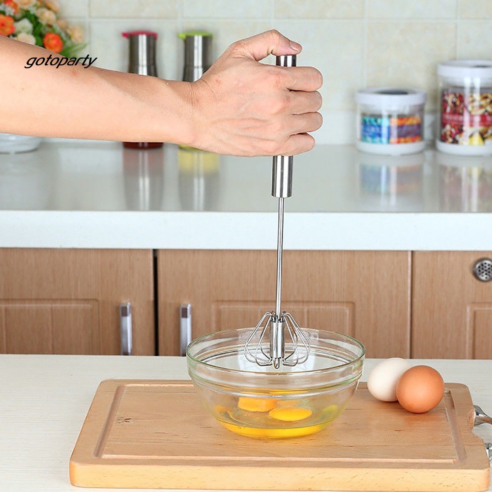 Dụng Cụ Đánh Trứng Bán Tự Động Bằng Thép Không Gỉ Tiện Dụng Cho Nhà Bếp