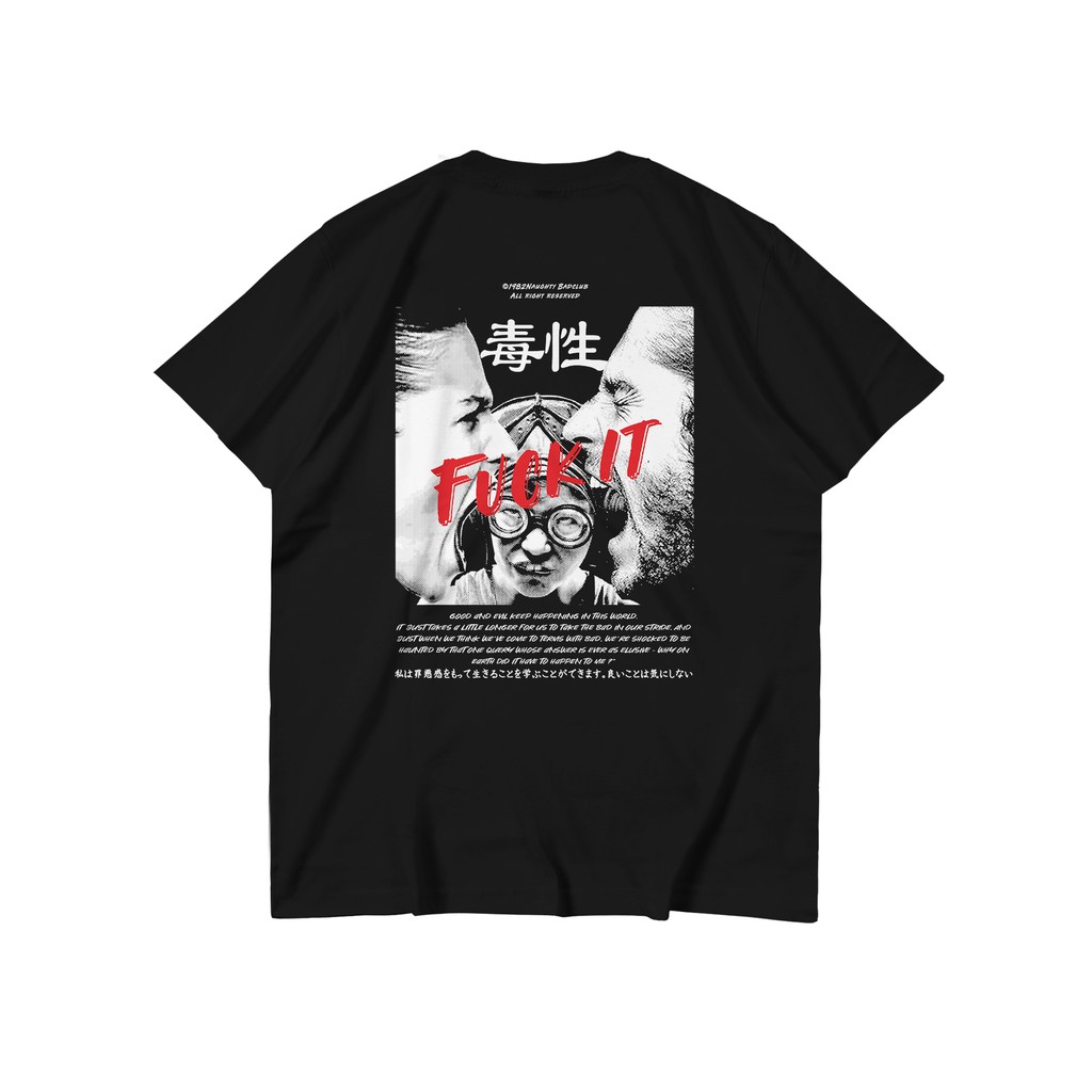 Ngt SCREAM - Áo Thun Màu Đen In Chữ FUCK IT DISTRO Nguyên Bản Cho Nam Và Nữ