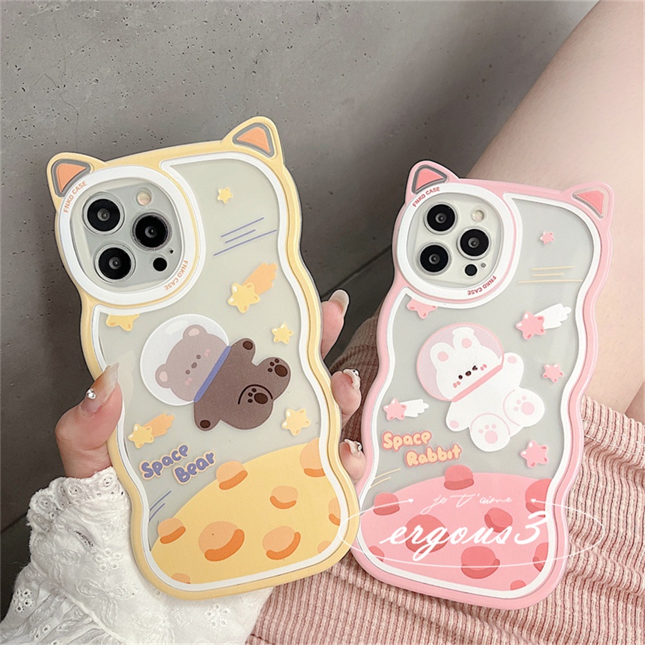 🌈Cat Ear🎁Ốp Điện Thoại Mềm Hình Tai Mèo / Phi Hành Gia / Thỏ Cho iPhone 14 13 12 11 Pro Max SE2020 X XR Xs Max 7 8 6 6s Plus | BigBuy360 - bigbuy360.vn