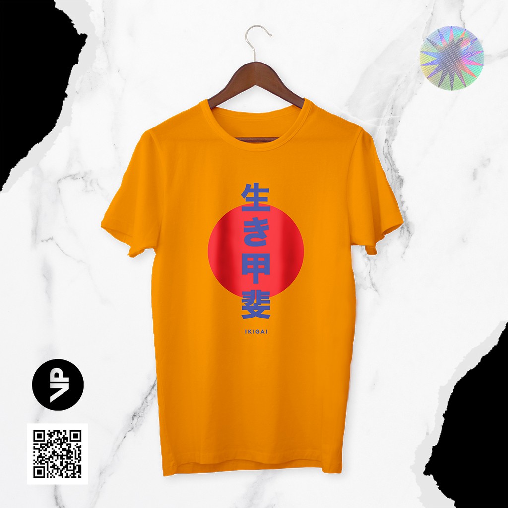 Áo Thun Nam Tay Ngắn Cổ Tròn Có In Hình Lá Cờ Ikigai Thời Trang Cao Cấp