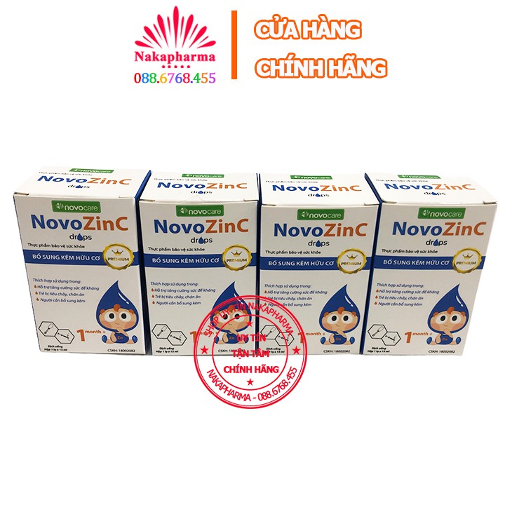 Nhỏ giọt NovoZinc Drops – Giúp bổ sung kẽm hữu cơ, giảm biếng ăn, tiêu chảy và rối loạn tiêu hóa, tăng hấp thu Novo ZinC