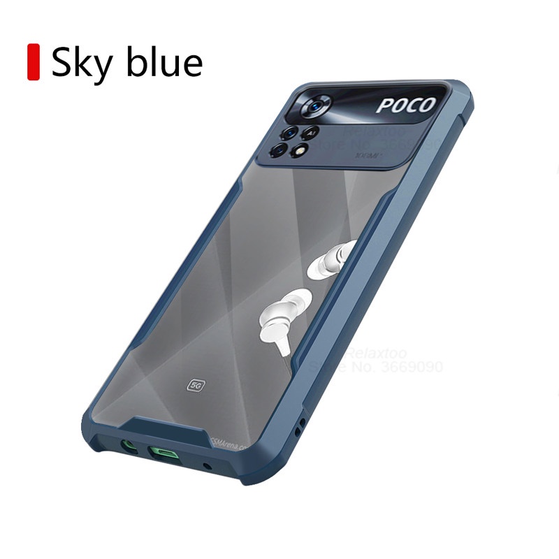 Ốp Điện Thoại TPU Acrylic Chống Sốc Cho Xiaomi Poco X4 M4 Pro NFC M4Pro X4Pro X4NFC M4 4G 5G