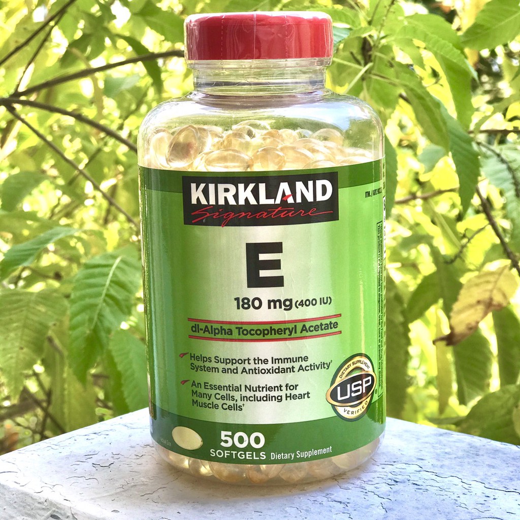 VITAMIN E Kirkland 400 IU 500 viên của Mỹ