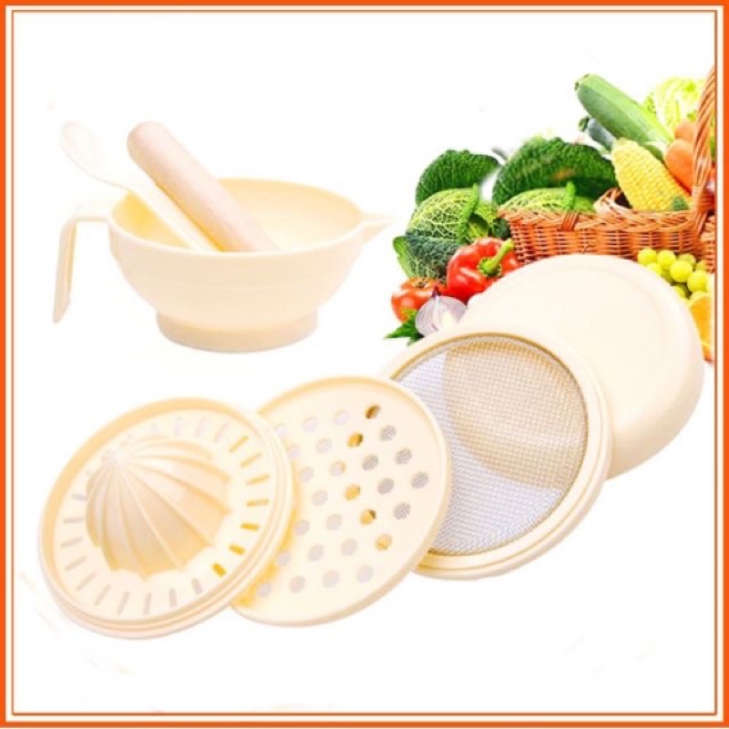 Bộ Chế Biến Ăn Dặm Kiểu Nhật 7 món Tốt Cho Bé Từ 5 - 6 Tháng Trở lên