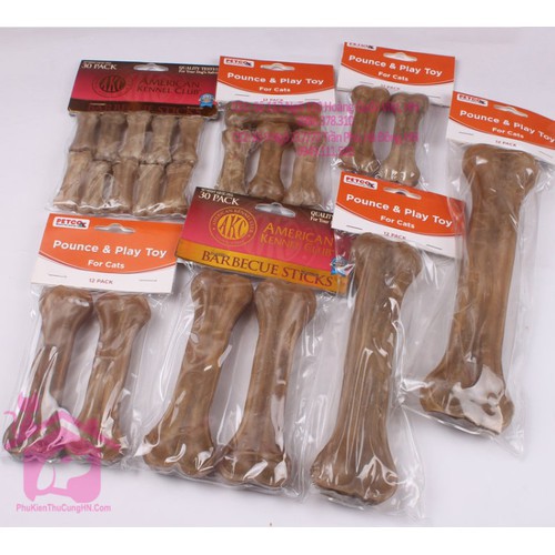 xương da bò 10cm túi 3 cái