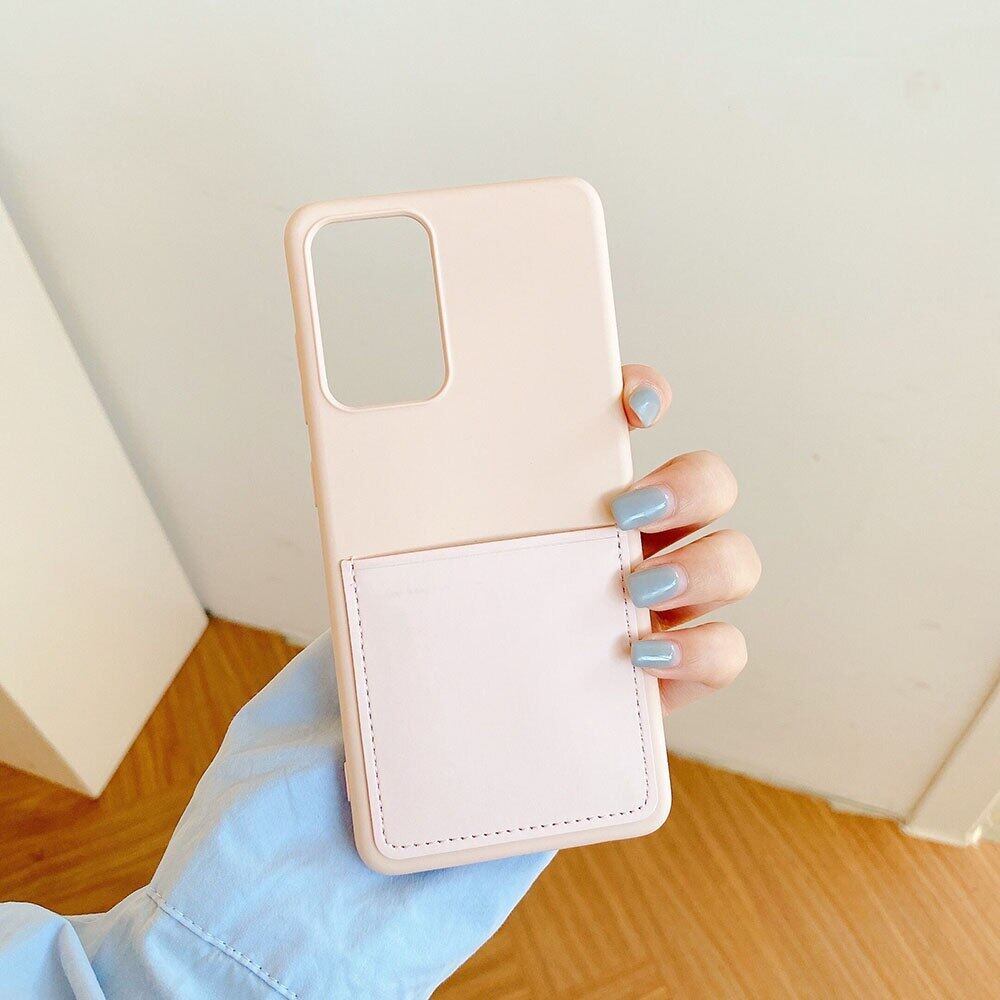 Hoco Ốp Điện Thoại Silicon Mềm Màu Kẹo Có Ngăn Đựng Thẻ Cho samsung galaxy s23 s22 s21 s20 ultra note 20 a51 a33 a53 a32