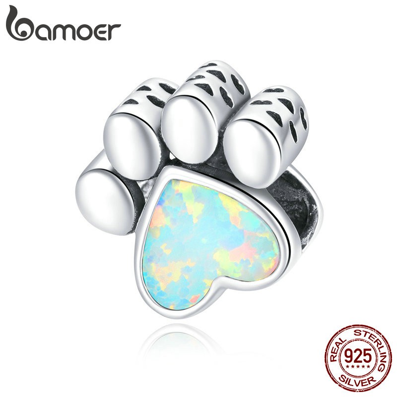 Hạt Charm Bamoer Bằng Bạc 925 Thật Dùng Để Làm Vòng Tay Đeo Dự Tiệc Cưới/Làm Quà Tặng
