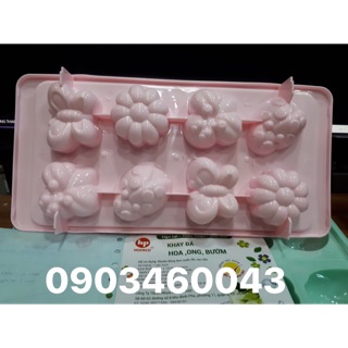 Khay đá rau câu hoa ong bướm hofaco HPL82