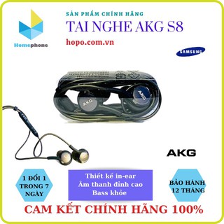 Tai Nghe AKG Samsung Chính Hãng S8/S8 Plus. Âm Thanh Chân Thực, Sống Động, Chất Dây Bền Bỉ, Màu Đen