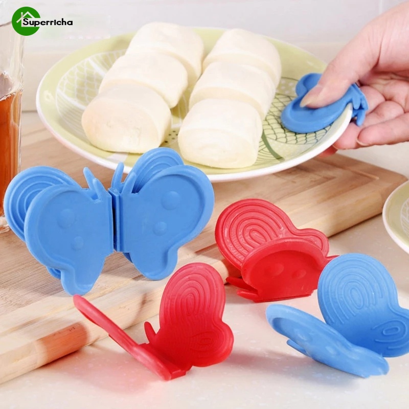 Găng Tay Silicone Nhấc Nồi Chống Bỏng Hình Bướm Tiện Dụng