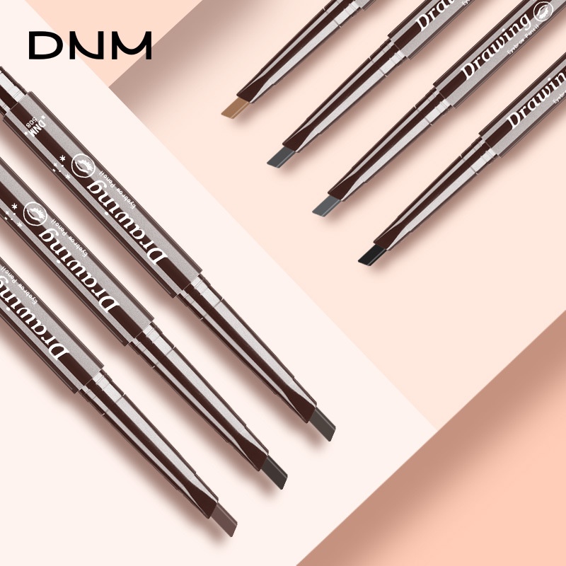 [Hàng mới về] Chì kẻ mày tự nhiên DNM hai đầu chống thấm nước và mồ hôi dễ lên màu