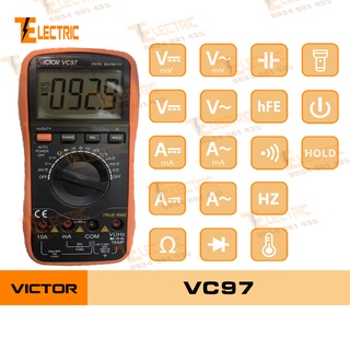 Victor vc - 97 đồng hồ đo điện vạn năng đo điện áp, điện trở, điện dung victor vc97