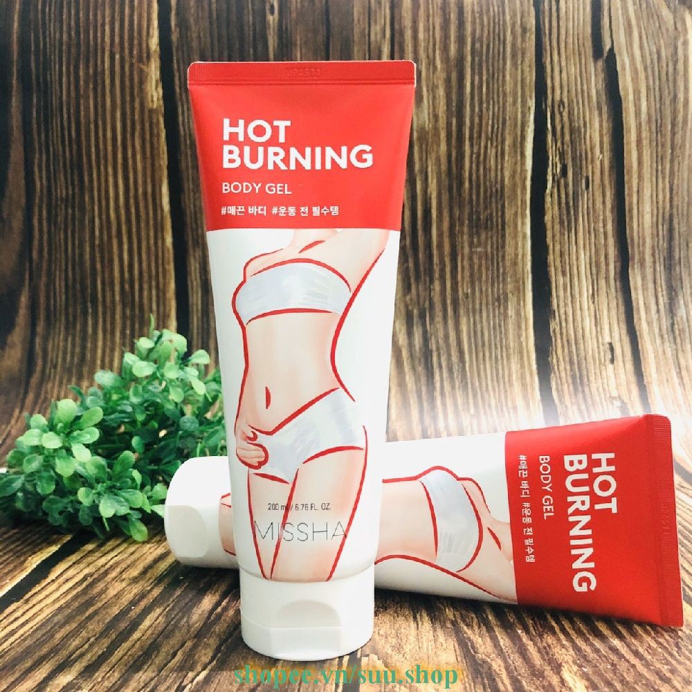 Gel Tan Mỡ, Tạo Dáng Thon Gọn Missha Hot Burning Gel 200ml, suu.shop cam kết 100% chính hãng