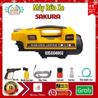 Máy rửa xe mini, máy rửa xe gia đình sakura 2500w