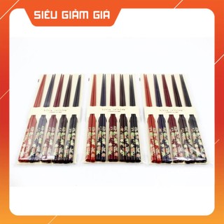 Set 5 đôi đũa mẫu lá phong (Made in Japan)