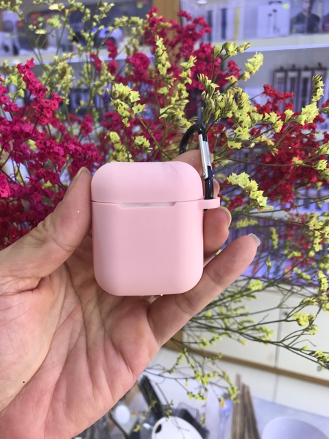 [Tặng dây chống rơi và móc treo] Ốp Airpods Silicon bảo vệ tai nghe AirPods 1 | 2 [mẫu mới 2019]