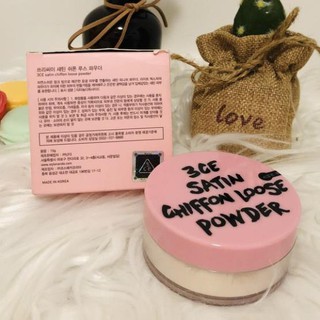Phấn phủ dạng bột 3ce satin chiffon loose powder .