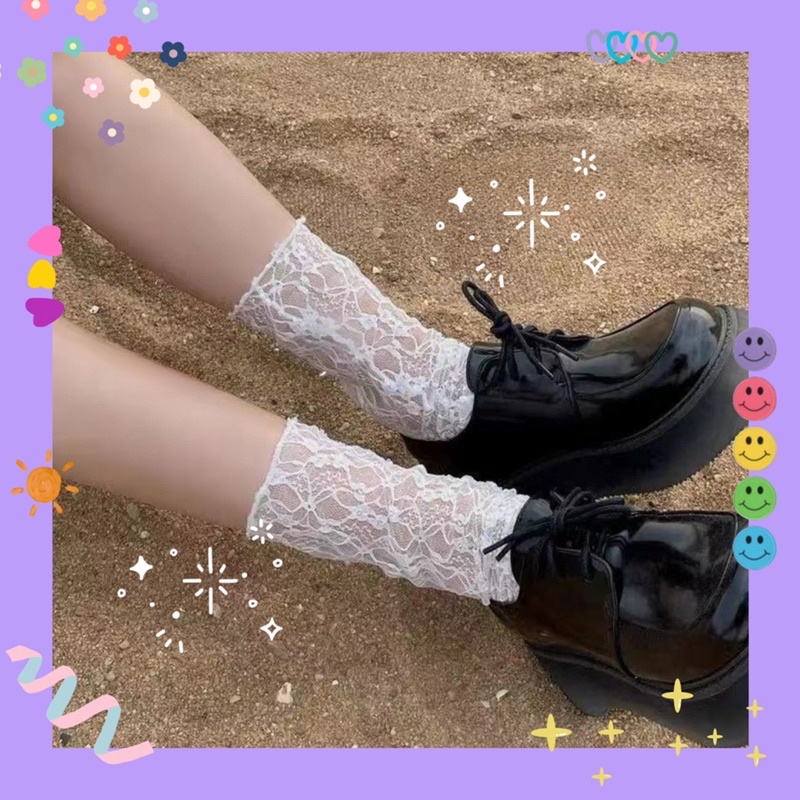 Vớ ren mỏng hoạ phong cách LOLITA 👗
