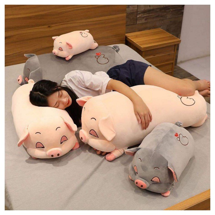 GỐI ÔM HÌNH HEO CAO CẤP ĐỦ SIZE