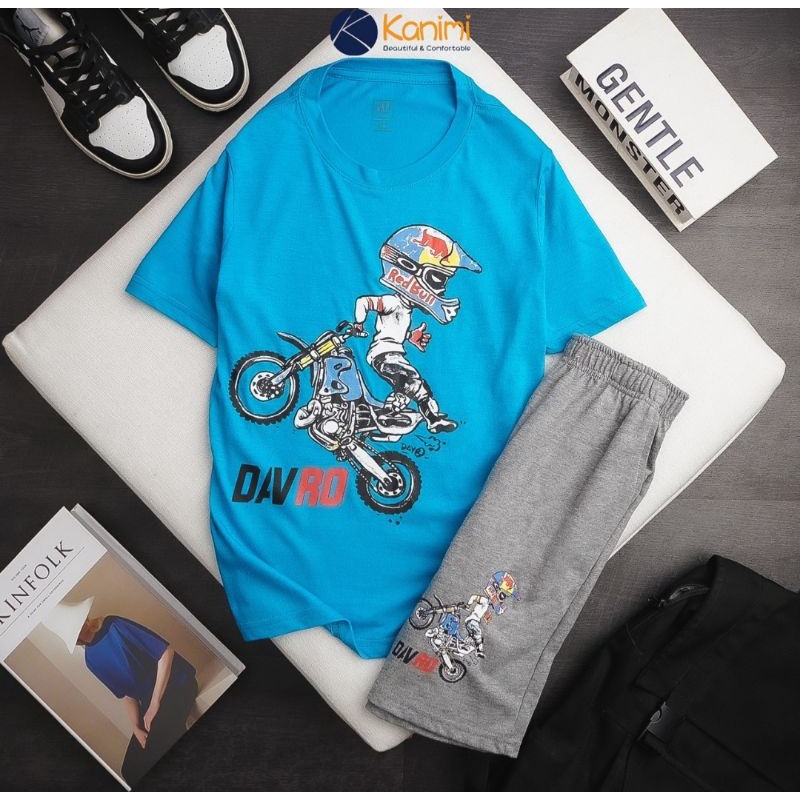 Bộ bé trai cộc tay size đại chất 100% cotton xuất dư mỏng mát