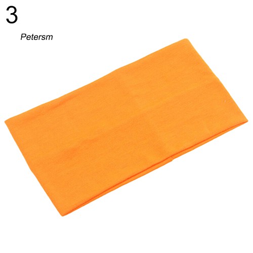 Băng Đô Vải Rộng Co Giãn Màu Trơn Cho Nữ