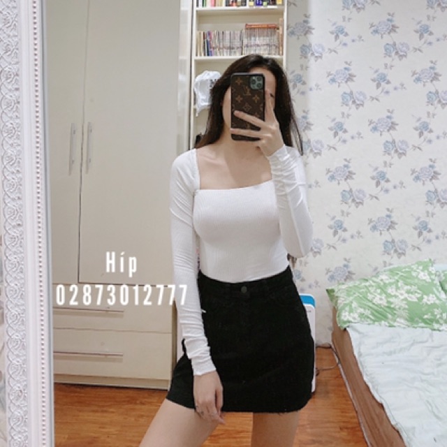 [XẢ KHO - GIÁ SỐC] Áo thun body tay dài cổ vuông (Hipshop HCM) | BigBuy360 - bigbuy360.vn