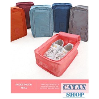 Túi Giày Du Lịch Hàn Quốc,chống thấm ngăn mùi, xếp gọn giày dép đa năng trong vali túi Bag in Bag