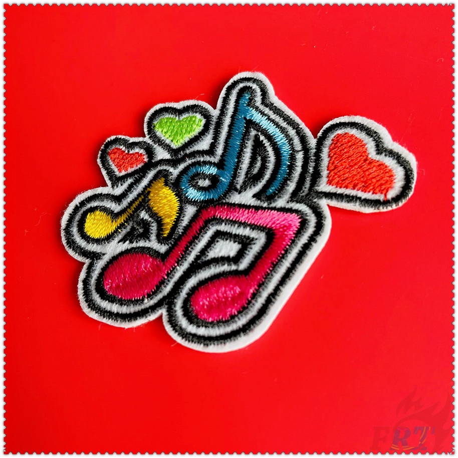 1 Sticker Ủi Thêu Hình Nốt Nhạc I Love Music