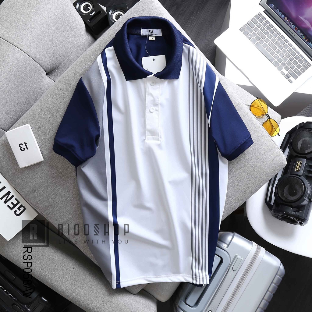 Áo polo cao cấp nam, áo thun cổ bẻ nam MARC JASSON RSP058 đẹp, tay ngắn, chất lượng, đơn giản, trẻ trung, form rộng