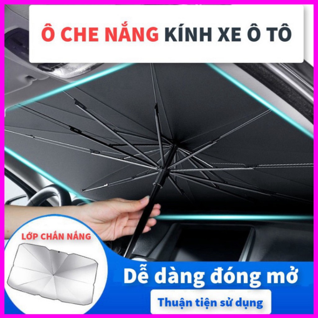 Ô che nắng kính trước xe ô tô - Bảo vệ nội thất ô tô - Dù che nắng kính lái xe hơi- chống tia UV