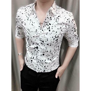 Áo sơ mi nam tay dài phi lụa