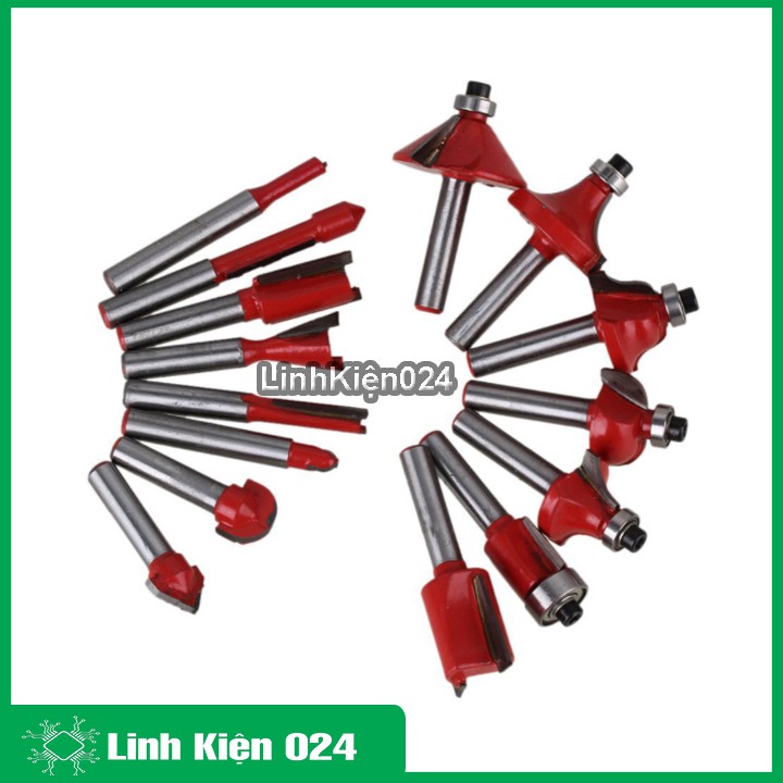 Bộ Mũi Soi Gỗ Đa Năng Gồm 12 Mũi (Mũi Đánh Phay)