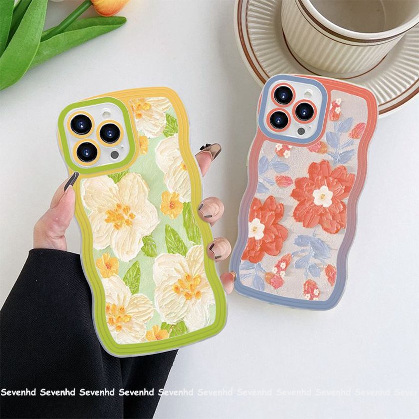Ốp Điện Thoại Mềm Họa Tiết Tranh Sơn Dầu Graffiti Cho iPhone 14 13 12 11 Pro Max Xs Max Xr X 7 8 6 6s Plus