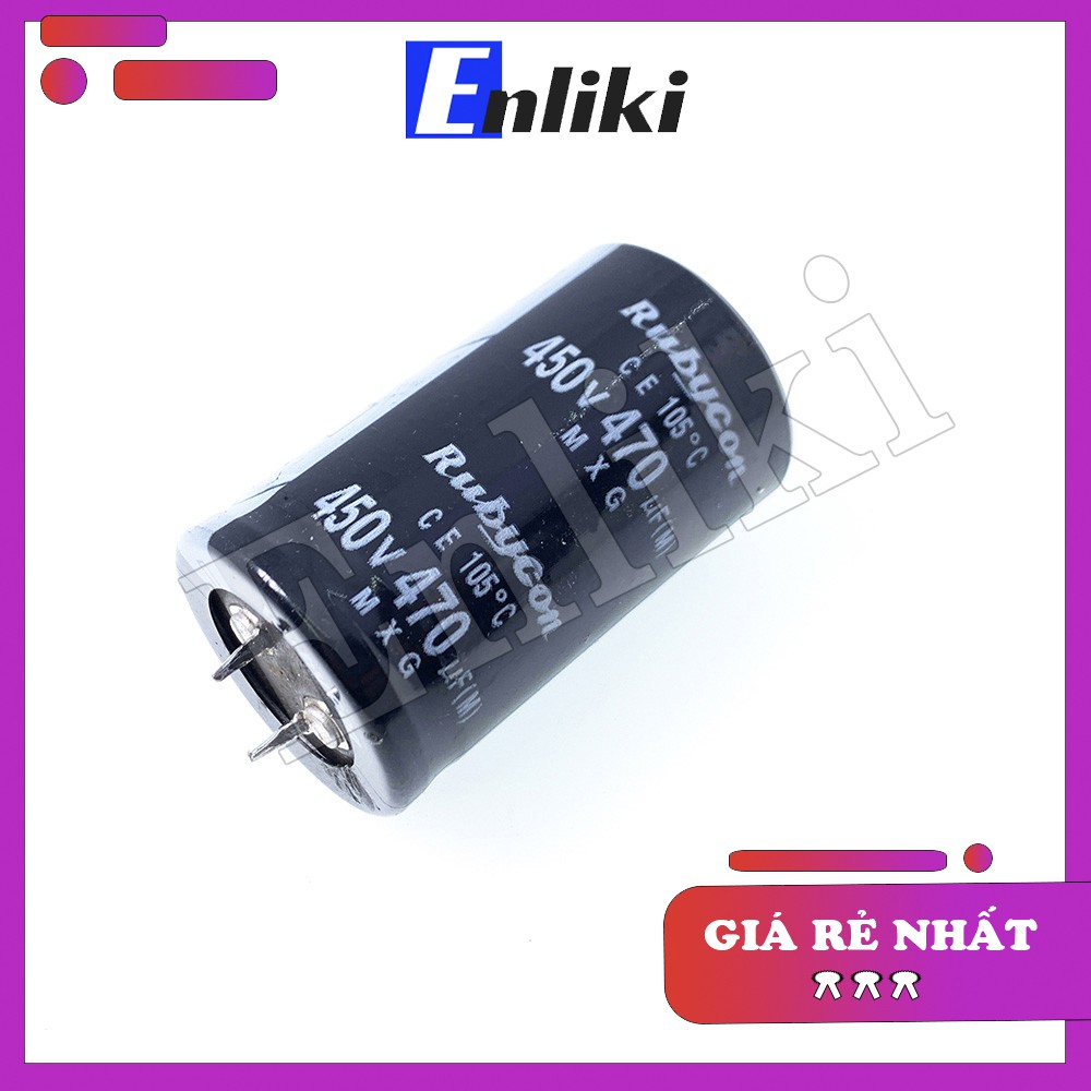 Tụ 470uF 450V Chân Cứng kích thước 30x50mm