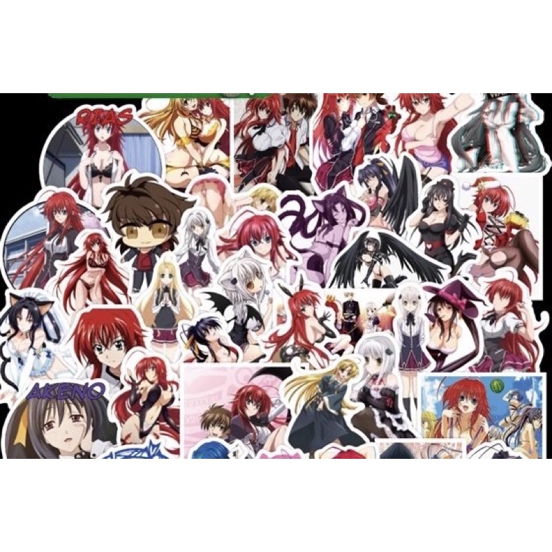 sticker dán anime DXD 30-60 cái ép lụa khác nhau