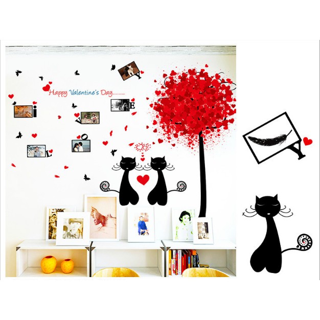 Decal trang trí Happy Valinetine Days